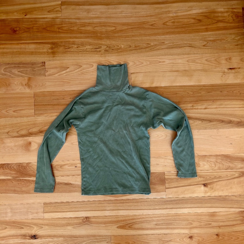Rudy Jude Turtleneck in Green Bean, Size Medium